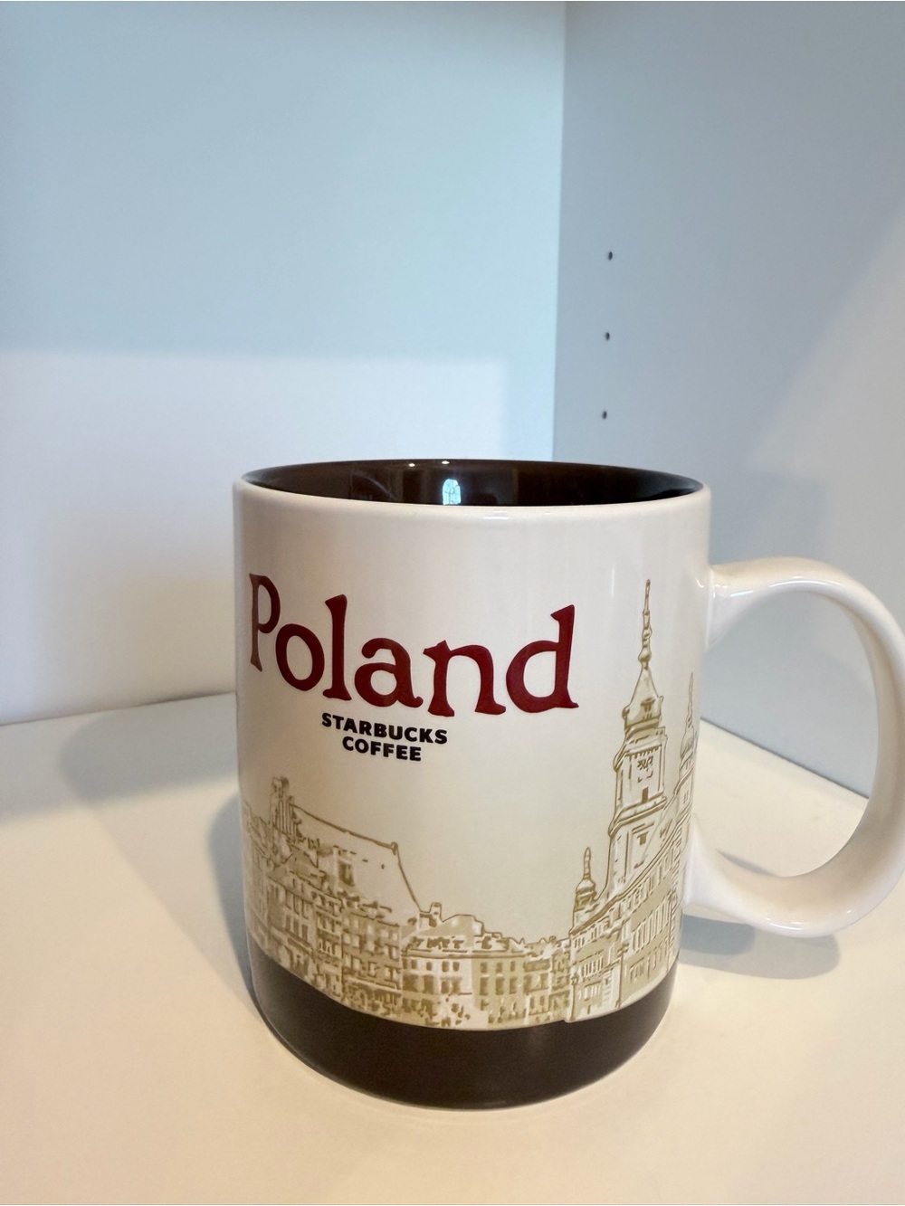 Starbucks Poland Polska 2016 Global Icon 16 oz Coffee Mug Bison Warsaw